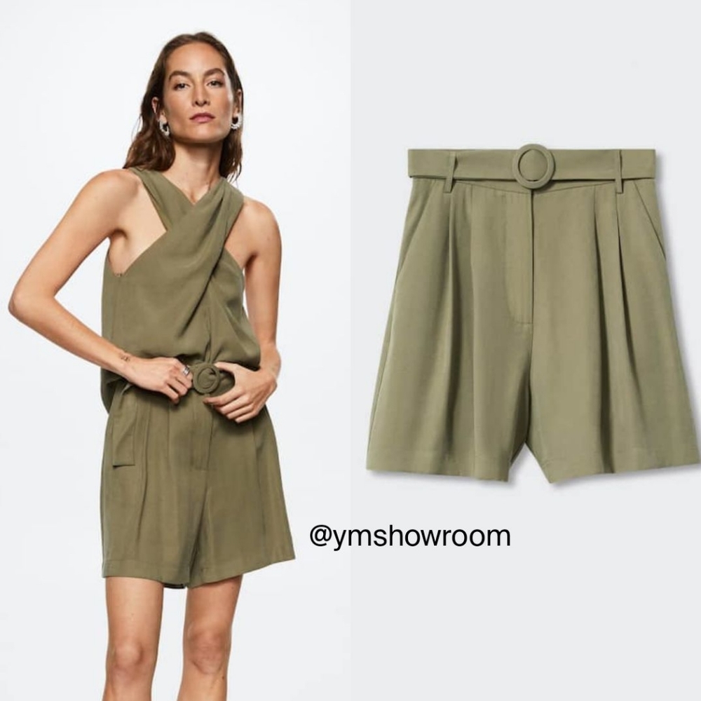 🔥Last 2🔥 MANGO Belted shorts